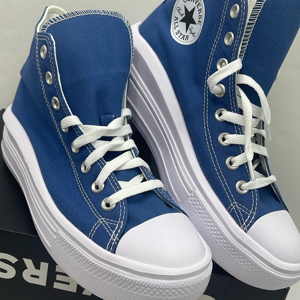 Converse WMNS High-Top Platform Sneakers A09395C
CTAS MOVE HI
ARMOR BLUE/WHITE - Picture 6 of 16